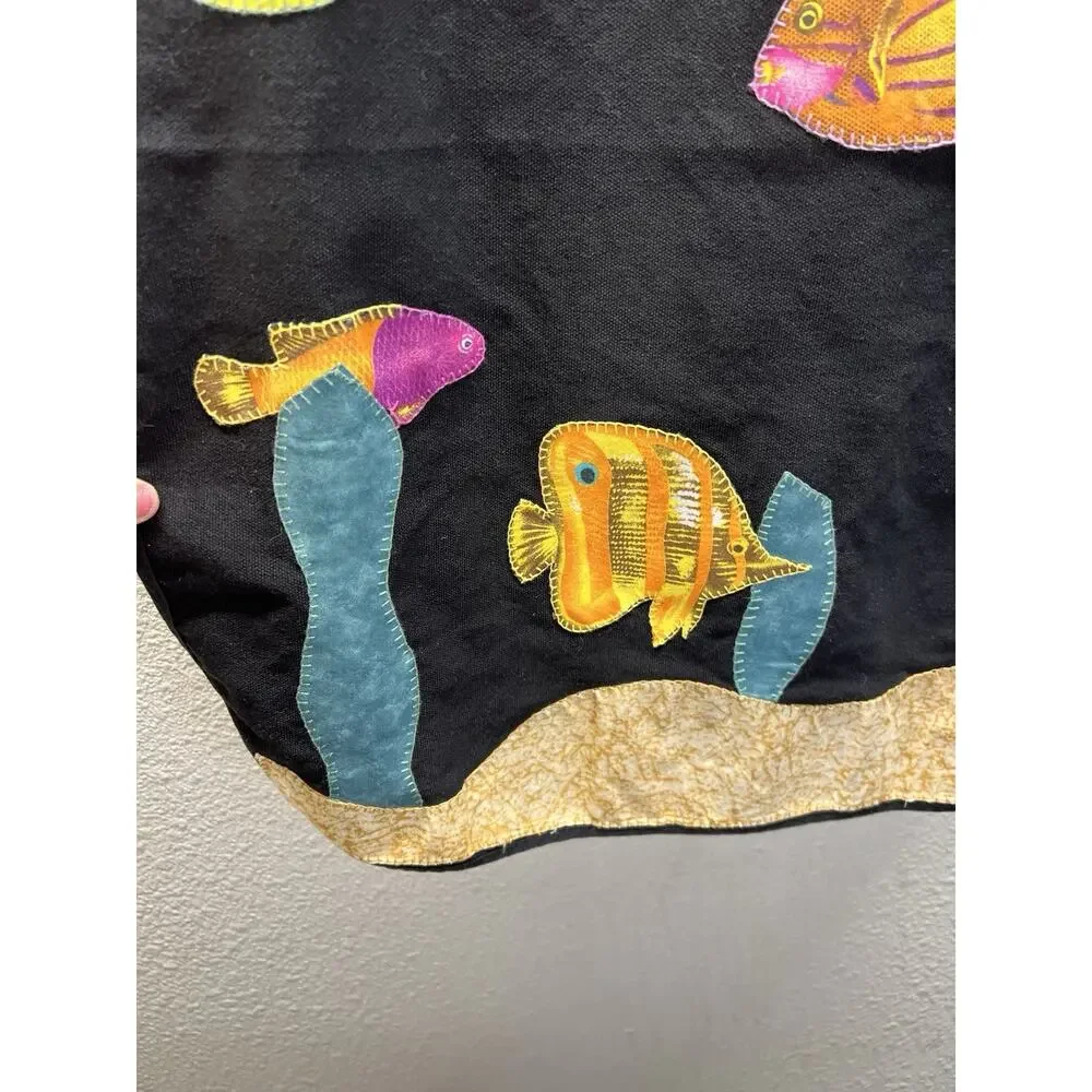 Childrens Tropical Fish Apron Ocean Aquarium Theme Handmade Applique